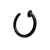 Titanium Ring – Black with Stopper