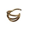 Anneau effet Triple en Titanium Or rose