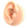 Anneau en Acier Chirurgical Or - Image 3