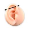 Black Titanium Jewelry for Industrial Piercing - Image 3