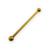 Gold Titanium Jewelry for Industrial Piercing