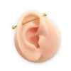 Gold Titanium Jewelry for Industrial Piercing - Image 3