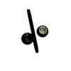 Black Titanium Bar – Shimmering Clear Stone - Image 2