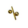Barre en Titanium Or – Pierre licorne Captivante. - Image 2
