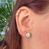 Boucles d’Oreilles en Acier Chirurgical  – Or rose - Image 5
