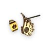 Boucles d’Oreilles en Acier Chirurgical  – Or rose - Image 2
