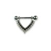 Bijou en Acier Chirurgical pour le Mamelon argent