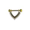 Gold Surgical Steel Jewelry with Ornament