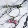 Surgical Steel Jewel – Pink Stones - Image 4