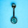 Black Titanium Jewelry for Navel - Image 4