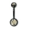 Black Titanium Jewelry for Navel