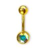 Gold Titanium Jewel for Navel