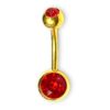 Titanium Navel Jewelry - Gold