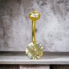 Gold Titanium Jewelry for Navel - Image 4