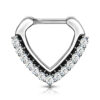 Anneau en Acier Chirurgical Argent