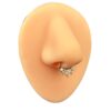 Anneau en Acier chirurgical - Argent avec Pierres claires - Image 3