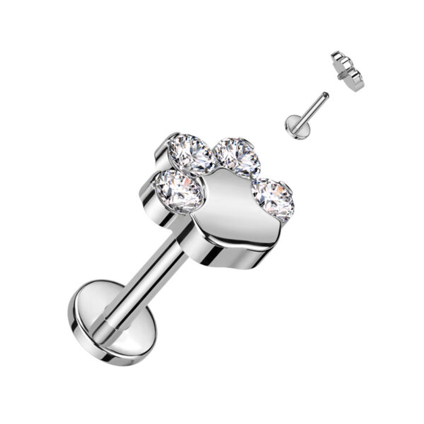 Bijou en Titanium Argent