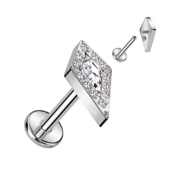 Bijou en Titanium Argent