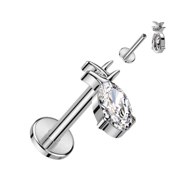 Bijou en Titanium Argent