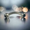 Bijou en Acier chirurgical - Argent pierre noir - Image 9