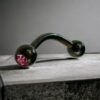 Bijou en Titanium - Noir pierre rose - Image 8