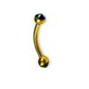 Titanium jewelry – Black stone gold
