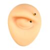 Titanium jewelry – Black stone gold - Image 5